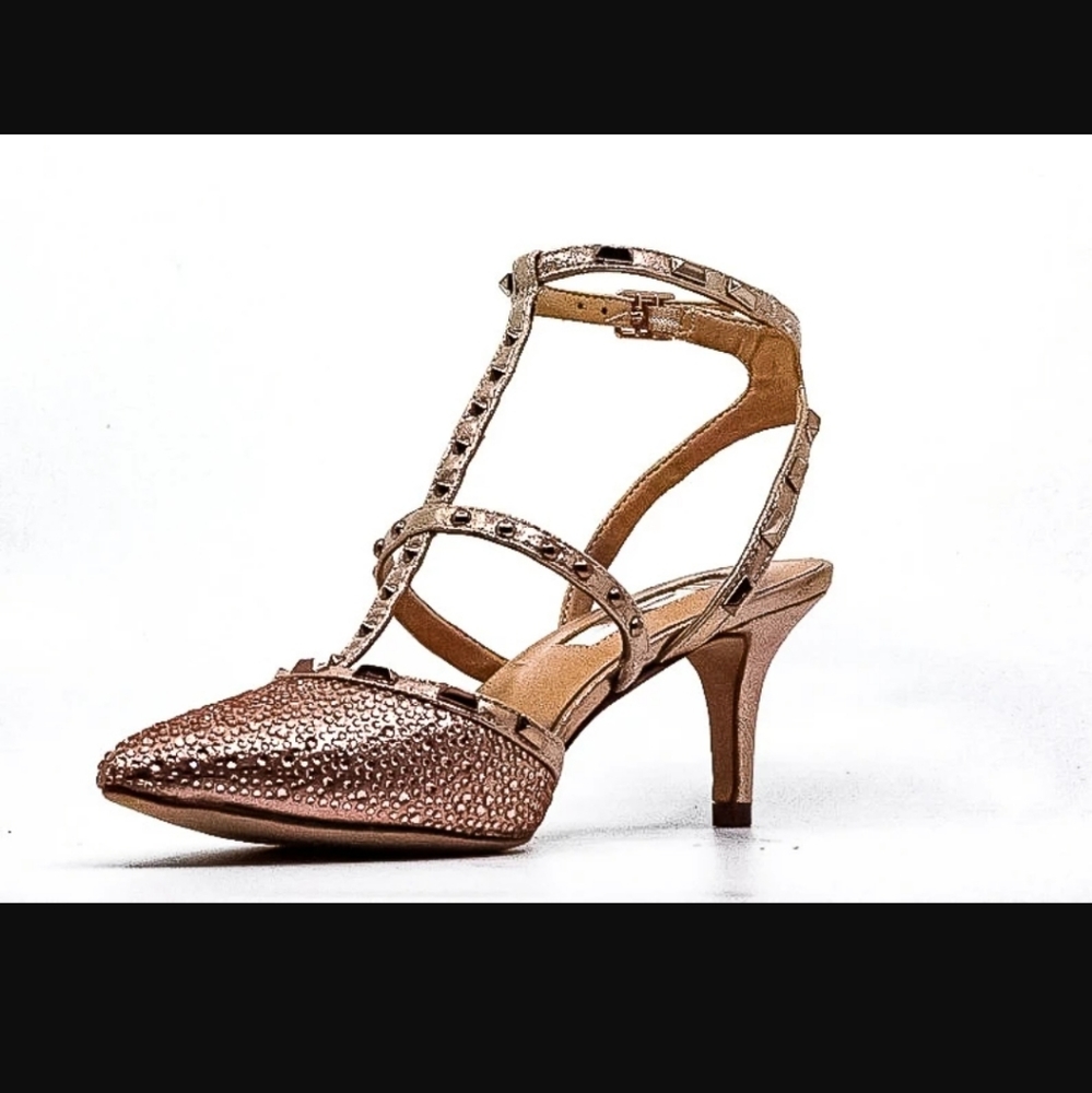 INC Carma Kitten Heel in light bronze